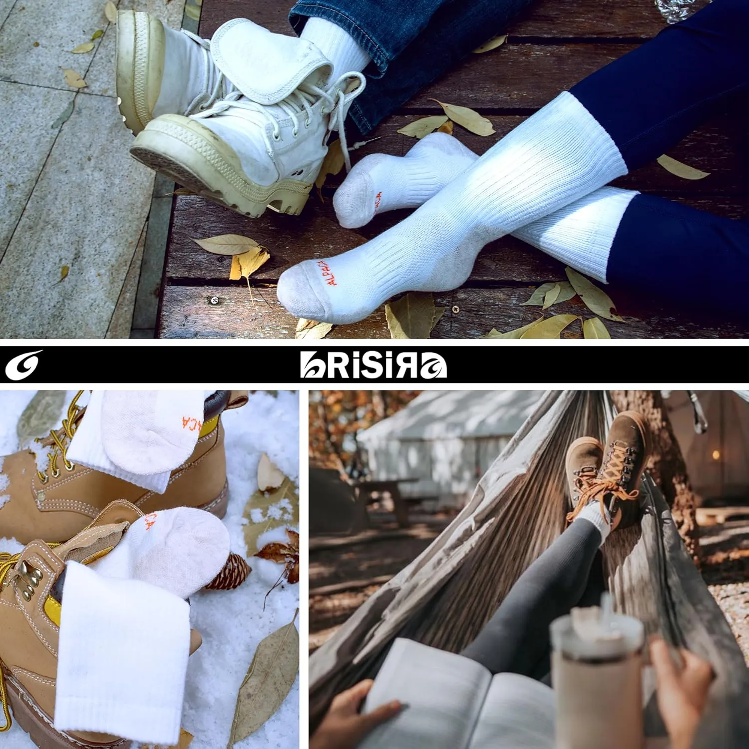 Alpaca Wool Boots Socks Men Women Thermal Warm Compression Cushioned Thick Winter Hunting Socks Hiking