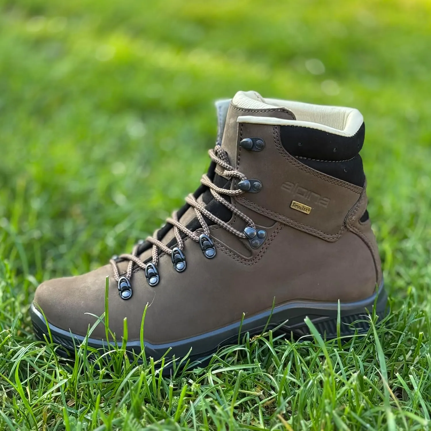 Alpina TIBET Women's Waterproof Boots - Hiking | Backpacking | Mountaineering | Premium Waterproof Ankle High Shoes | Vibram Sole | Breathable Sympatex Membrane | Made in Europe