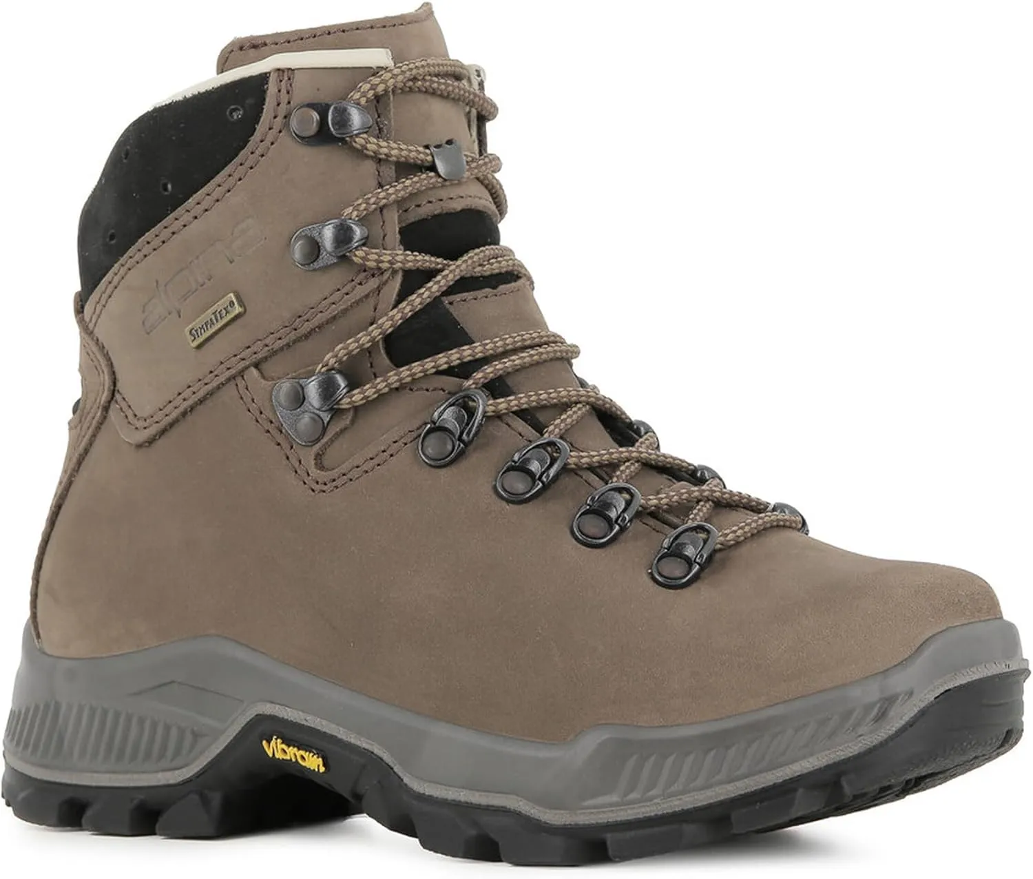 Alpina TIBET Women's Waterproof Boots - Hiking | Backpacking | Mountaineering | Premium Waterproof Ankle High Shoes | Vibram Sole | Breathable Sympatex Membrane | Made in Europe