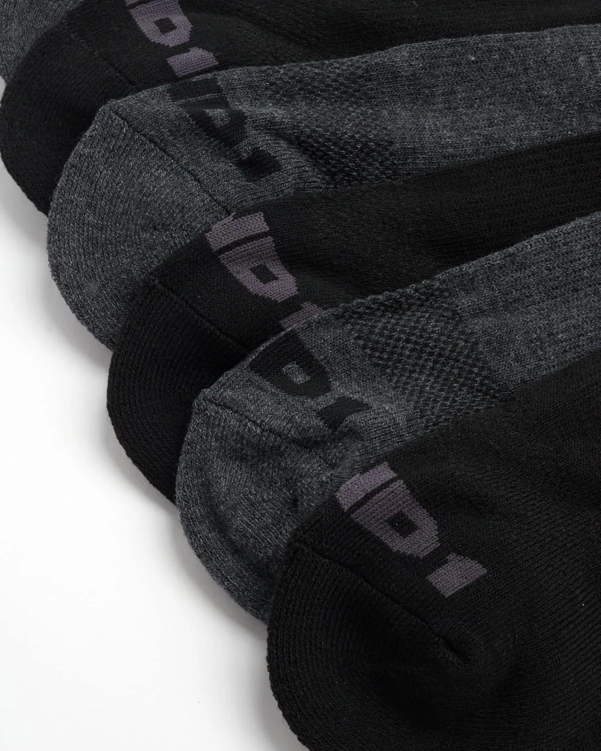 AND1 Men's Quarter Socks - 12 Pack Cushioned Athletic Ankle Performance Stretch Sports Socks (6-12.5)