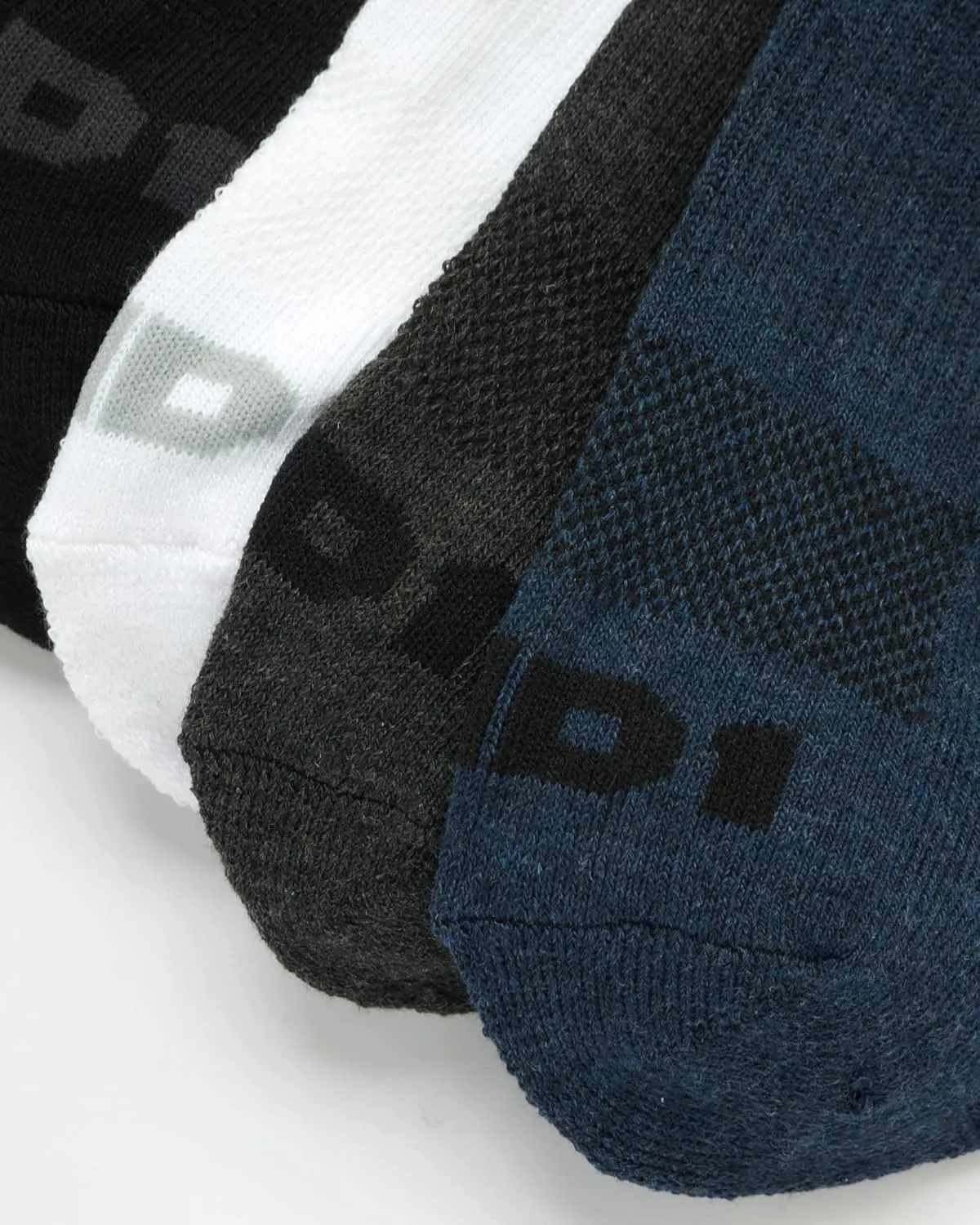 AND1 Men's Quarter Socks - 12 Pack Cushioned Athletic Ankle Performance Stretch Sports Socks (6-12.5)