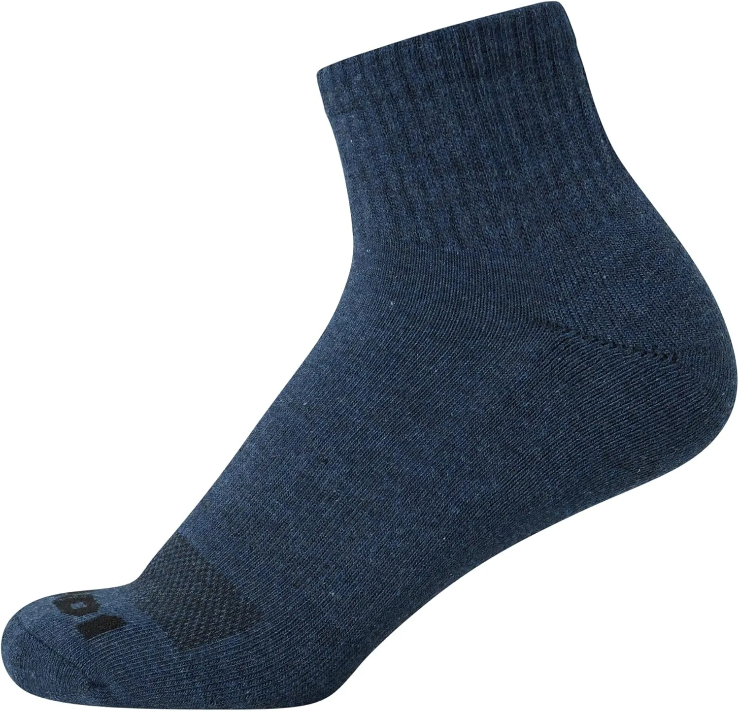 AND1 Men's Quarter Socks - 12 Pack Cushioned Athletic Ankle Performance Stretch Sports Socks (6-12.5)