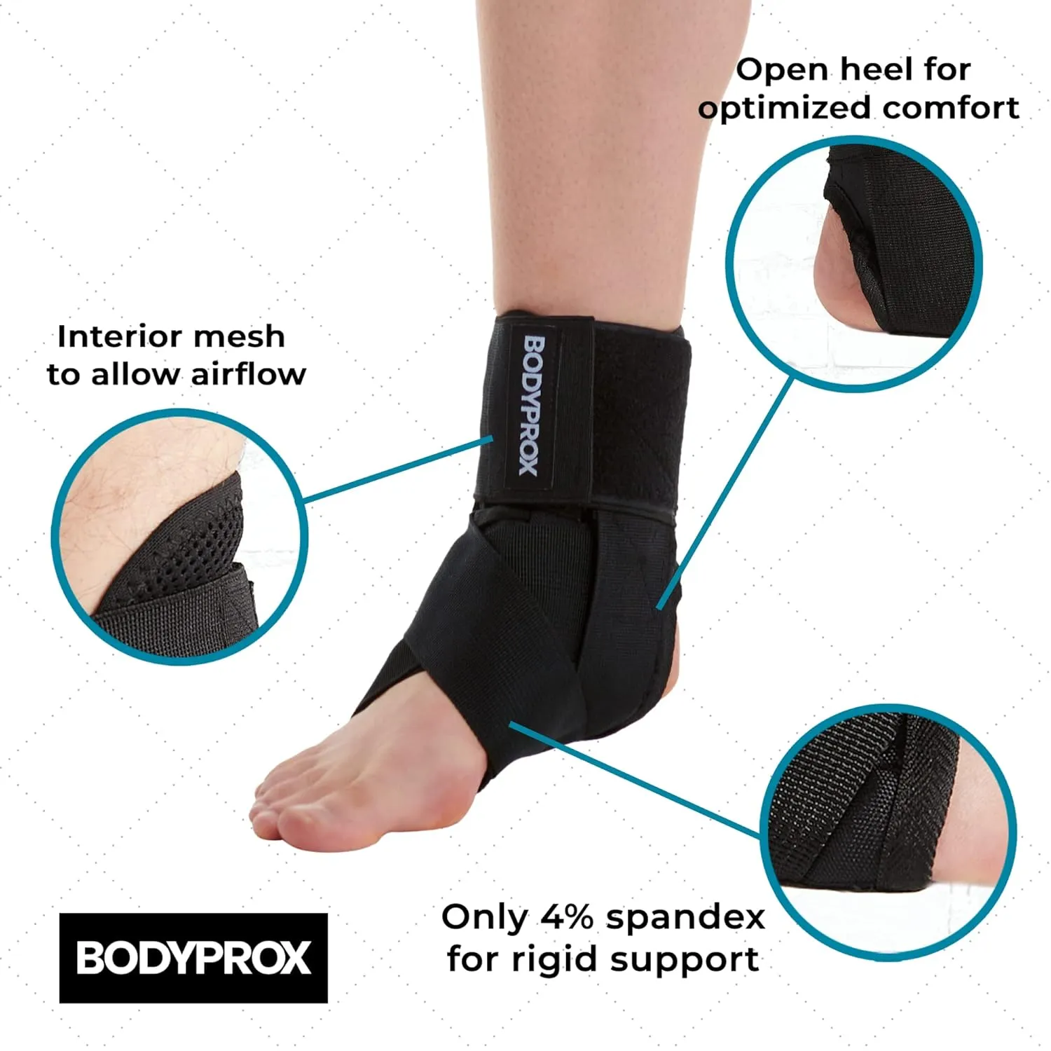 Ankle Brace for Women and Men, Lace Up Ankle Support Brace Stabilizer For Sprained Ankle (X-Small)