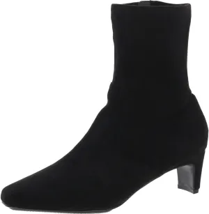 Anne Klein Womens Iga Zipper Faux Suede Booties