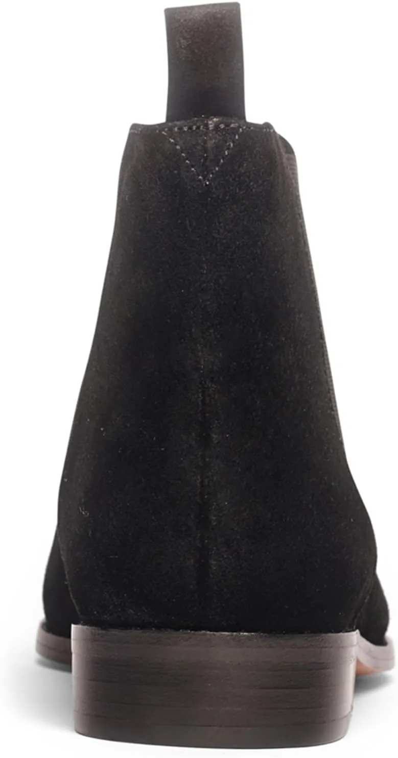 Anthony Veer Michelle Chelsea Boots for Women | Italian Full Grain Calfskin Leather | Low Heel & Almond Shaped Toe | Cushioned Ortholite Bedded Insoles