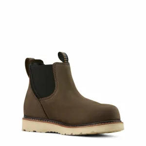 Ariat 10061117 Women's Rebar Wedge Chelsea Waterproof Composite Toe Work Boot - Grey