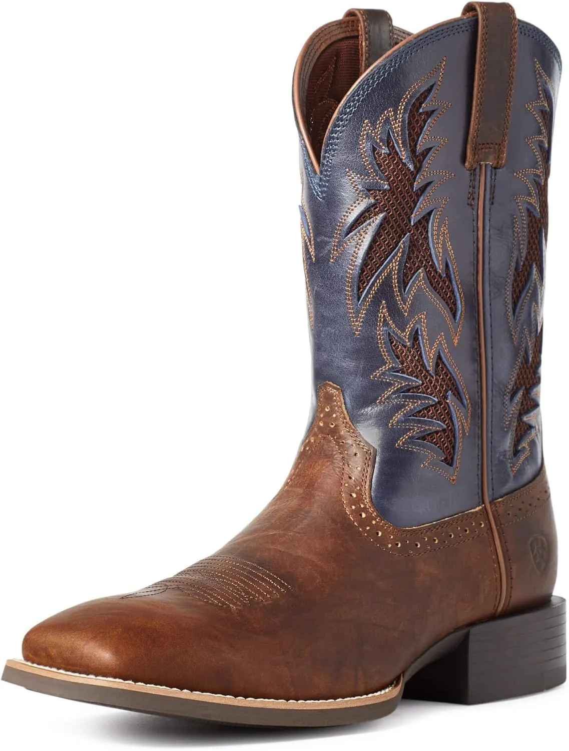 ARIAT Men's Sport Cool Venttek Dark Tan 11" Two Tone Tan Top Cowboy Boot Brown