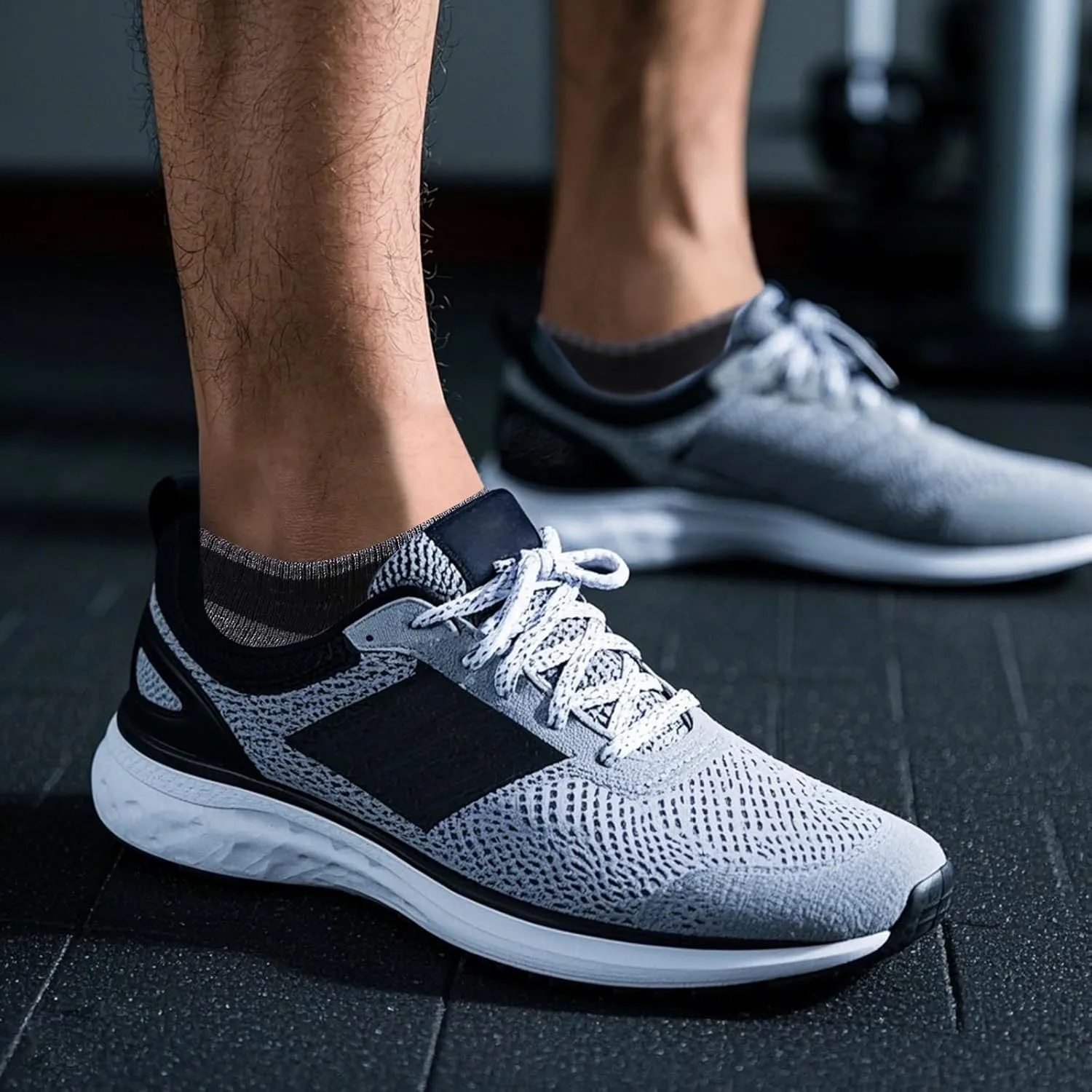 Athletic Ankle Socks For Men, Cushioned Anti Odor Breathable Cotton Low Cut Casual Everyday Gym Running Socks, 5 Pairs