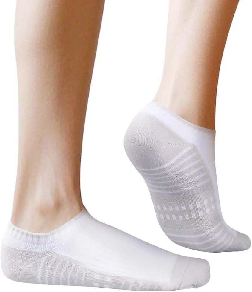 Athletic Ankle Socks For Men, Cushioned Anti Odor Breathable Cotton Low Cut Casual Everyday Gym Running Socks, 5 Pairs