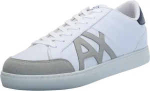A｜X ARMANI EXCHANGE Men's Paris Low Top Suede Logo Court Sneaker