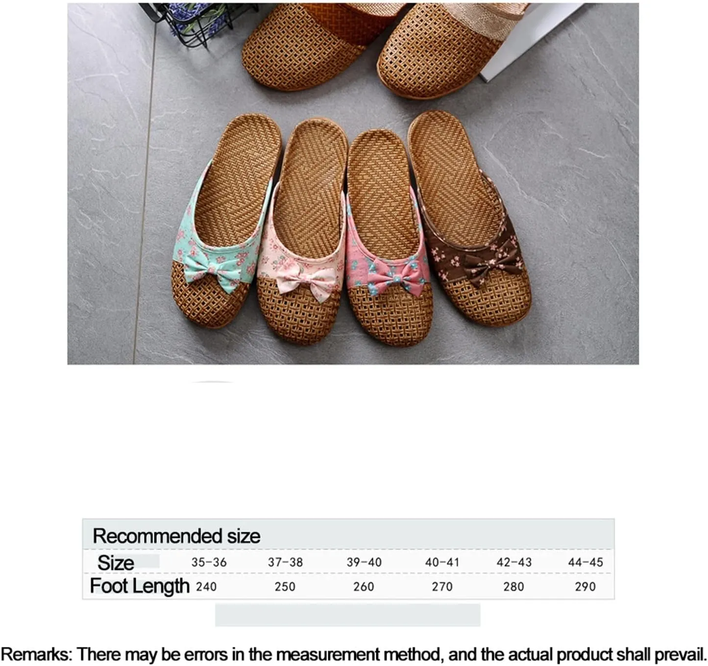 AYGJKIE Flax Tatami Slippers No Slip Indoor Slippers Closed Toe Non Skid Rubber Soles-Breathable and Sweat-Wicking Summer Slide Sandals