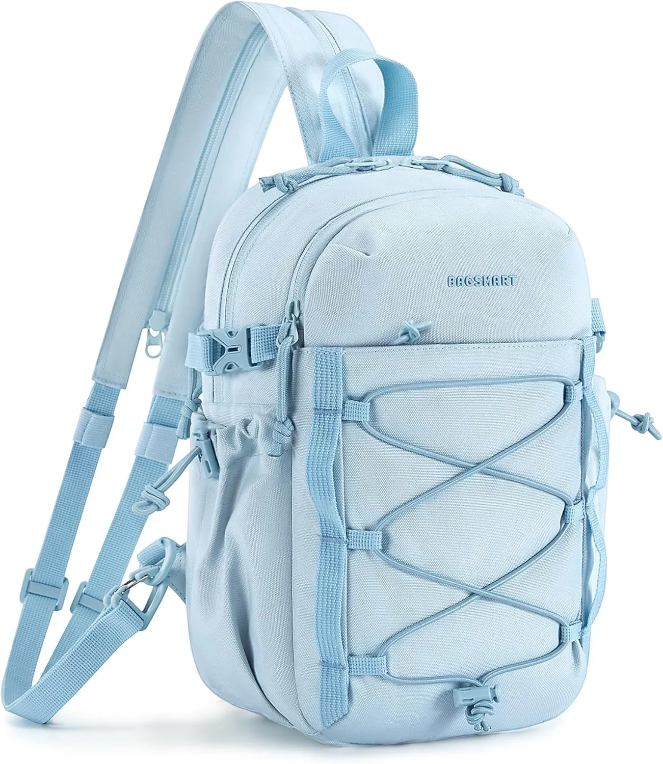 BAGSMART Small Crossbody Sling Bag, Crossbody Daypack, Chest Shoulder Bag Hiking Backpack for Casual Travel Sport