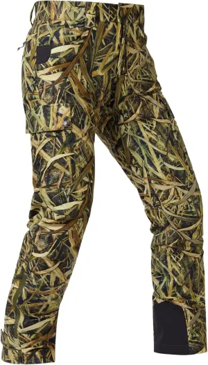 BASSDASH Walker Men’s Waterproof Breathable Hunting Pants with Silent Outer Fabric for Fishing Turkey Upland