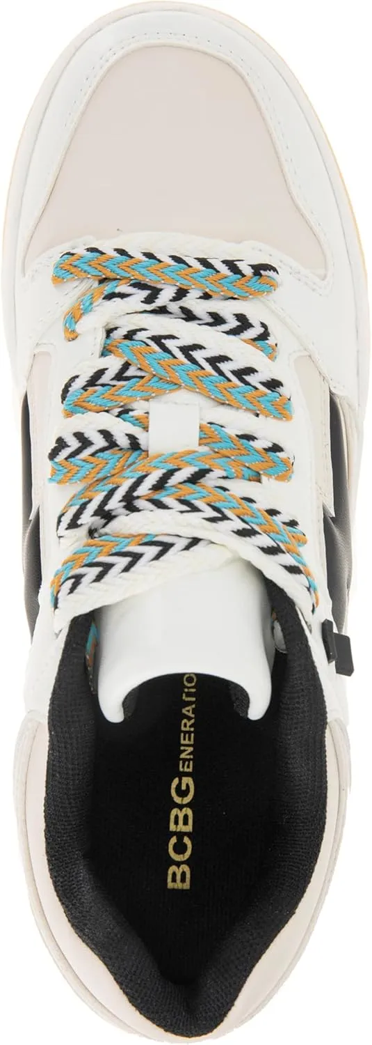 BCBGeneration Women's Kortni Sneaker with Chevron Laces