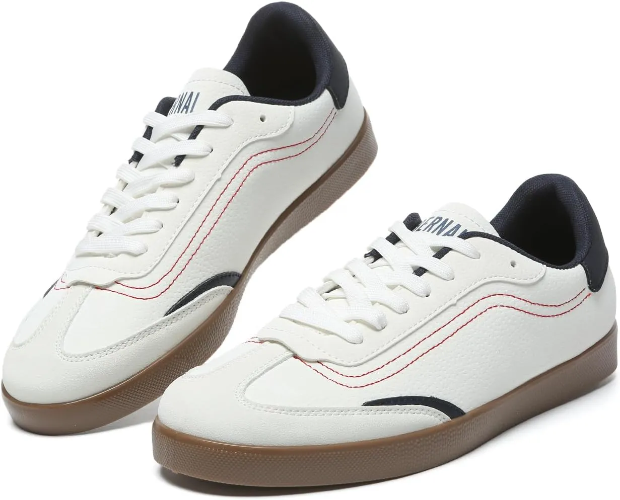 Bernal Men's Fashion Sneakers Low Top Walking Travel Shoes Daily Comfortable Casual Lace-up Tennis Sneakers Gymnastics Skate Court Shoes
