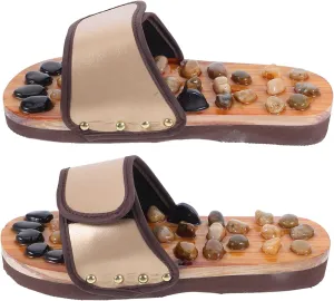 BESTYASH 1 Pair Foot Massage Slippers Massage Sandals Massaging Slippers Household Feet Slippers Household Feet Slippers Pressure Point Sandals Summer Slippers for Plastic