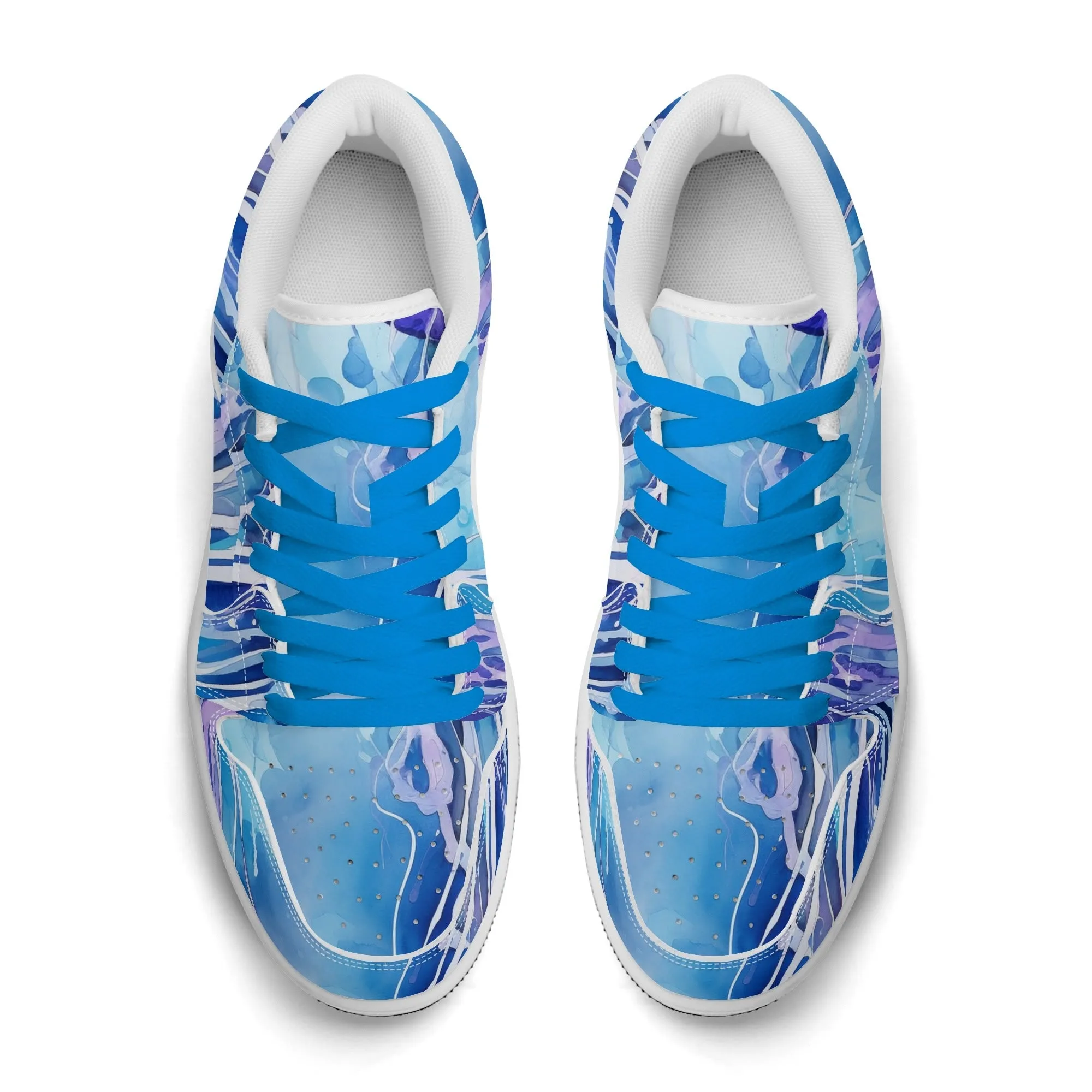 Blue Sea Low Top Leder Sneaker für Herren