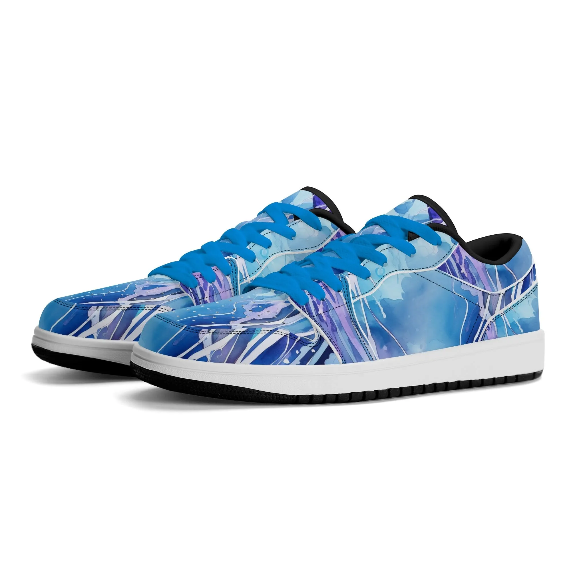 Blue Sea Low Top Leder Sneaker für Herren