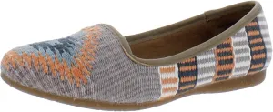 BORN Womens Giselle Woven Slip On Loafers