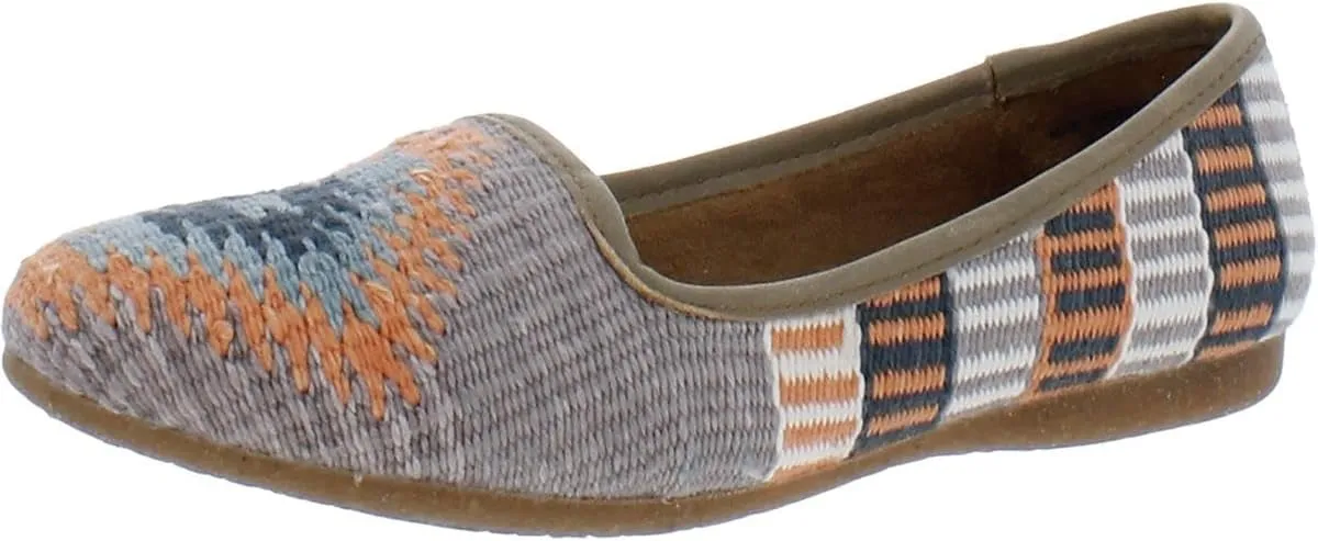 BORN Womens Giselle Woven Slip On Loafers