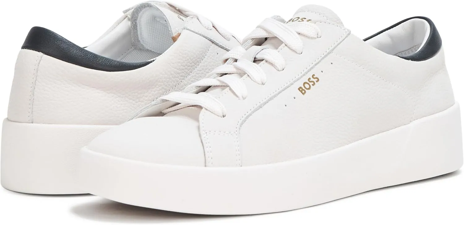 BOSS Men's Belwar Smooth Leather Low Top Sneaker