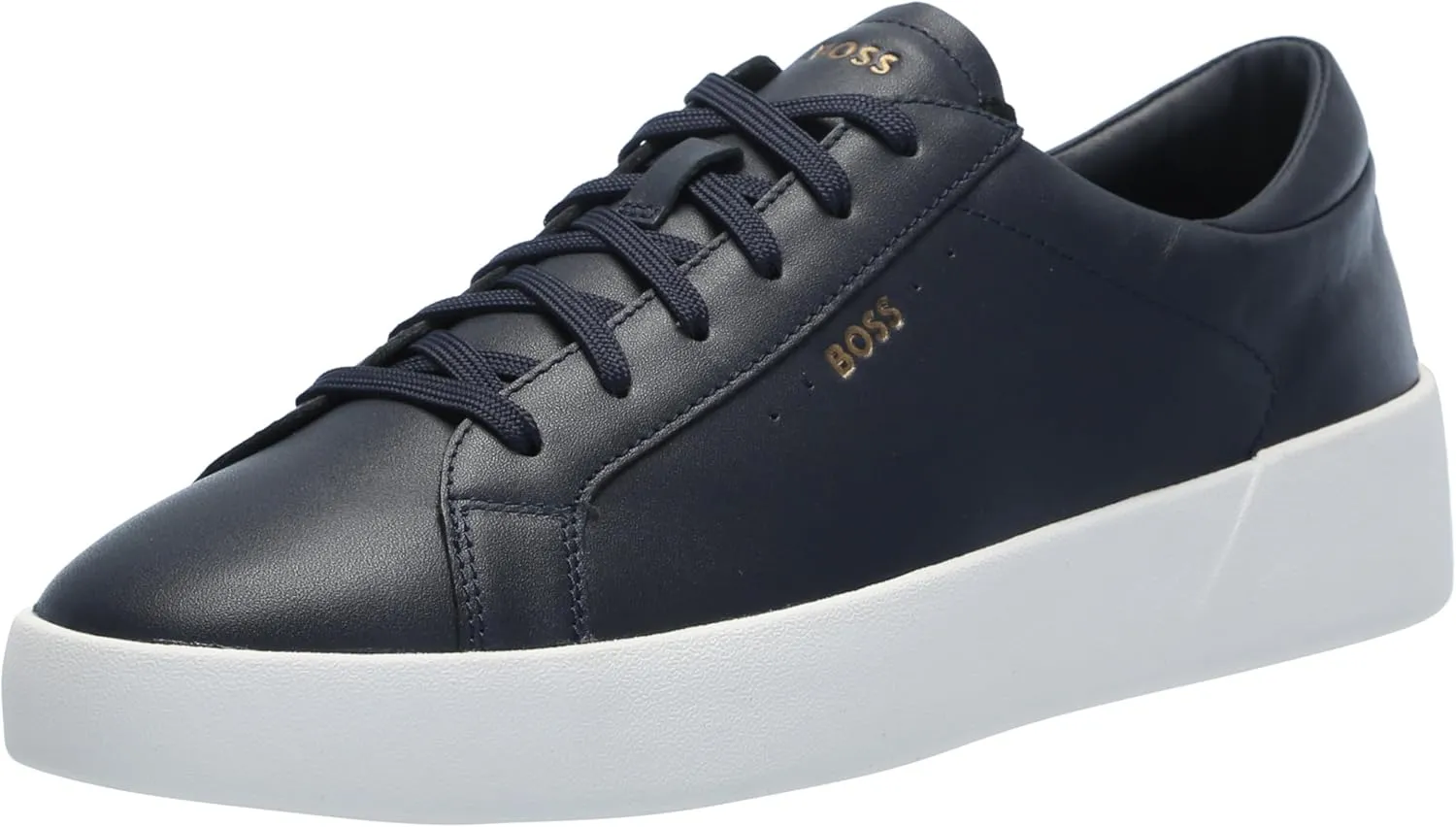 BOSS Men's Belwar Smooth Leather Low Top Sneaker