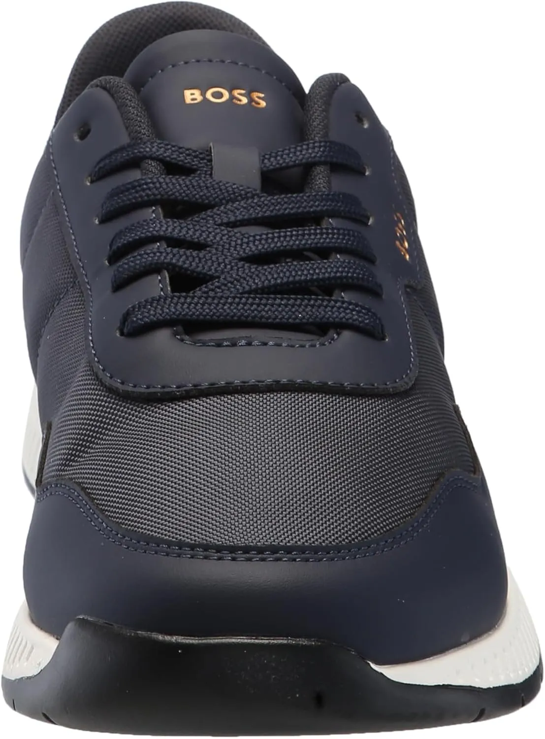 BOSS Men's Leather Mix Low Top Sneaker