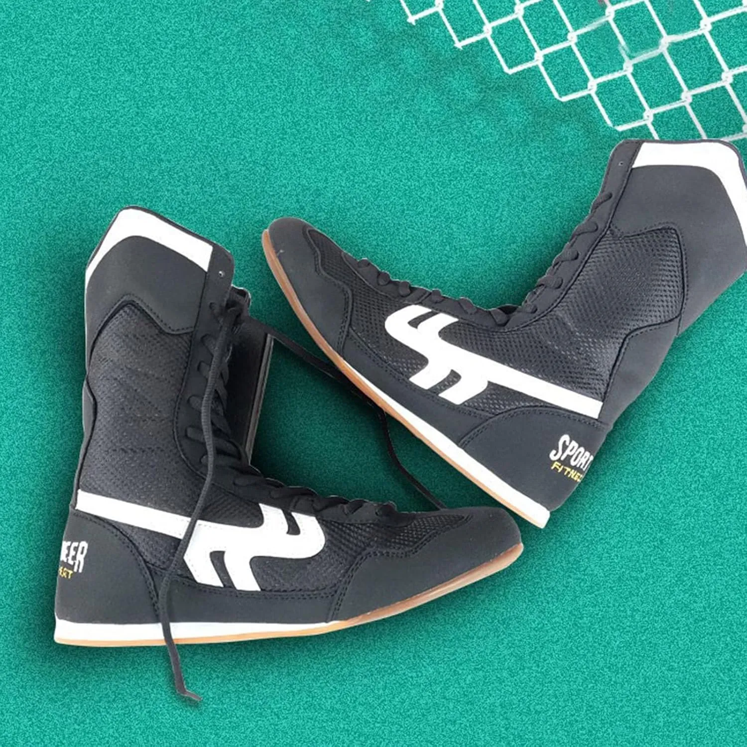 Boxing Shoes High Top Training Wrestling Shoes Long Boots Boxing Shoes Competition Training Sneaker Men 13