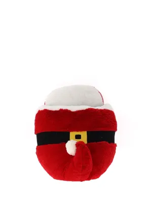 Brandwell Comfy Feet Luxury Massage Santa Shoe Slipper, Red
