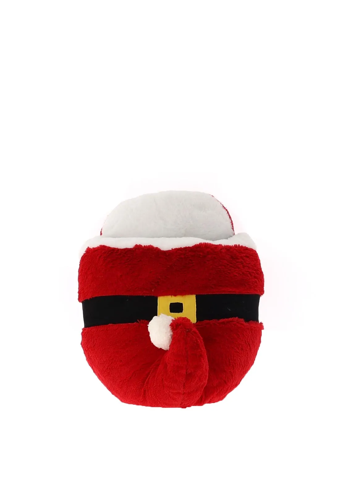 Brandwell Comfy Feet Luxury Massage Santa Shoe Slipper, Red