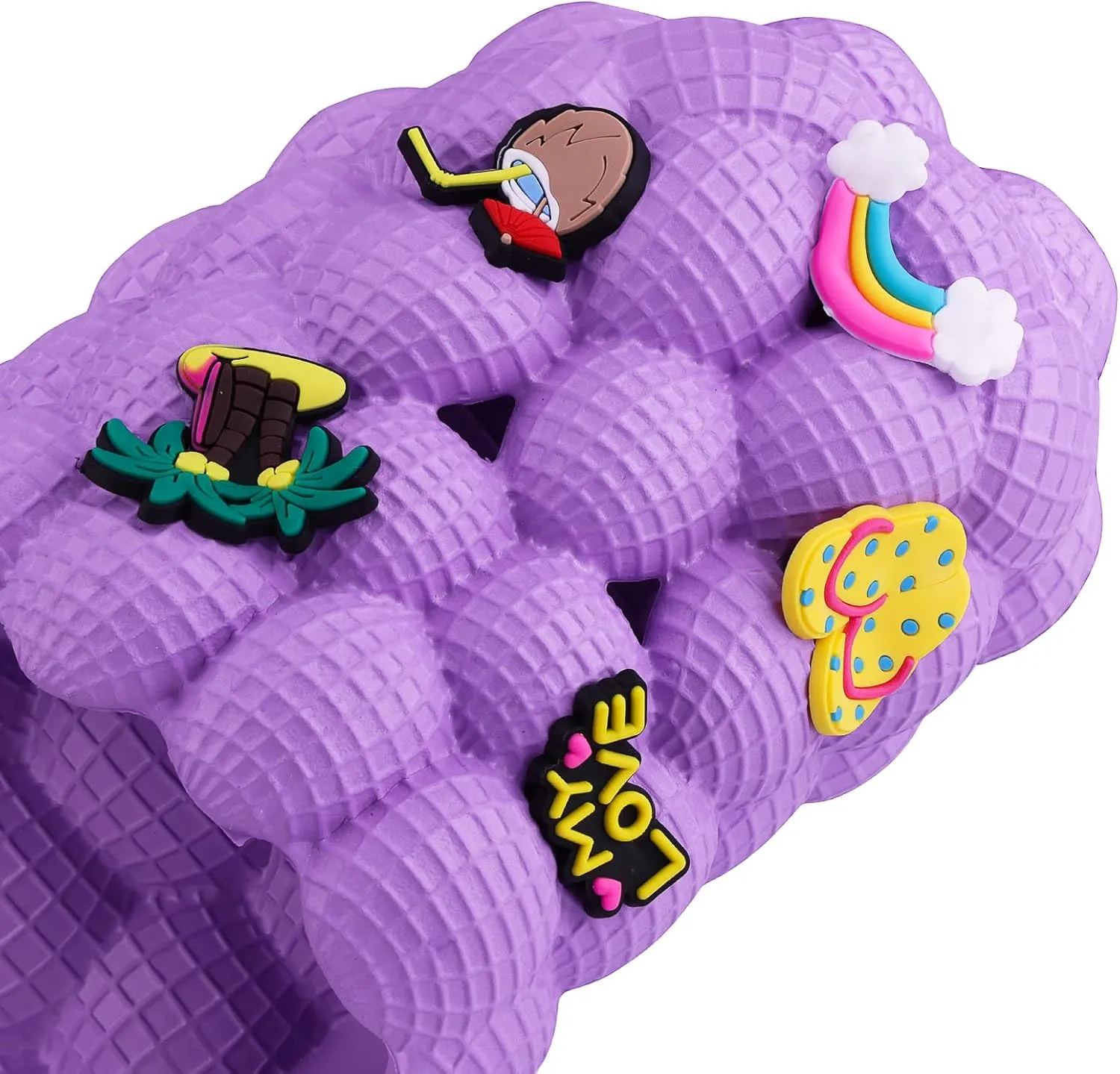 Bubble Slides for Kids Boys Girls Funny Lychee Slipper Sandals for Beach Pool Bedroom Bath