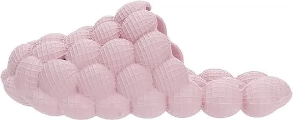 Bubble Slides Massage Slippers For Women Men Non-Slip Spa Gym Bubble Slippers, Soft Pillow Stress Relief Slide