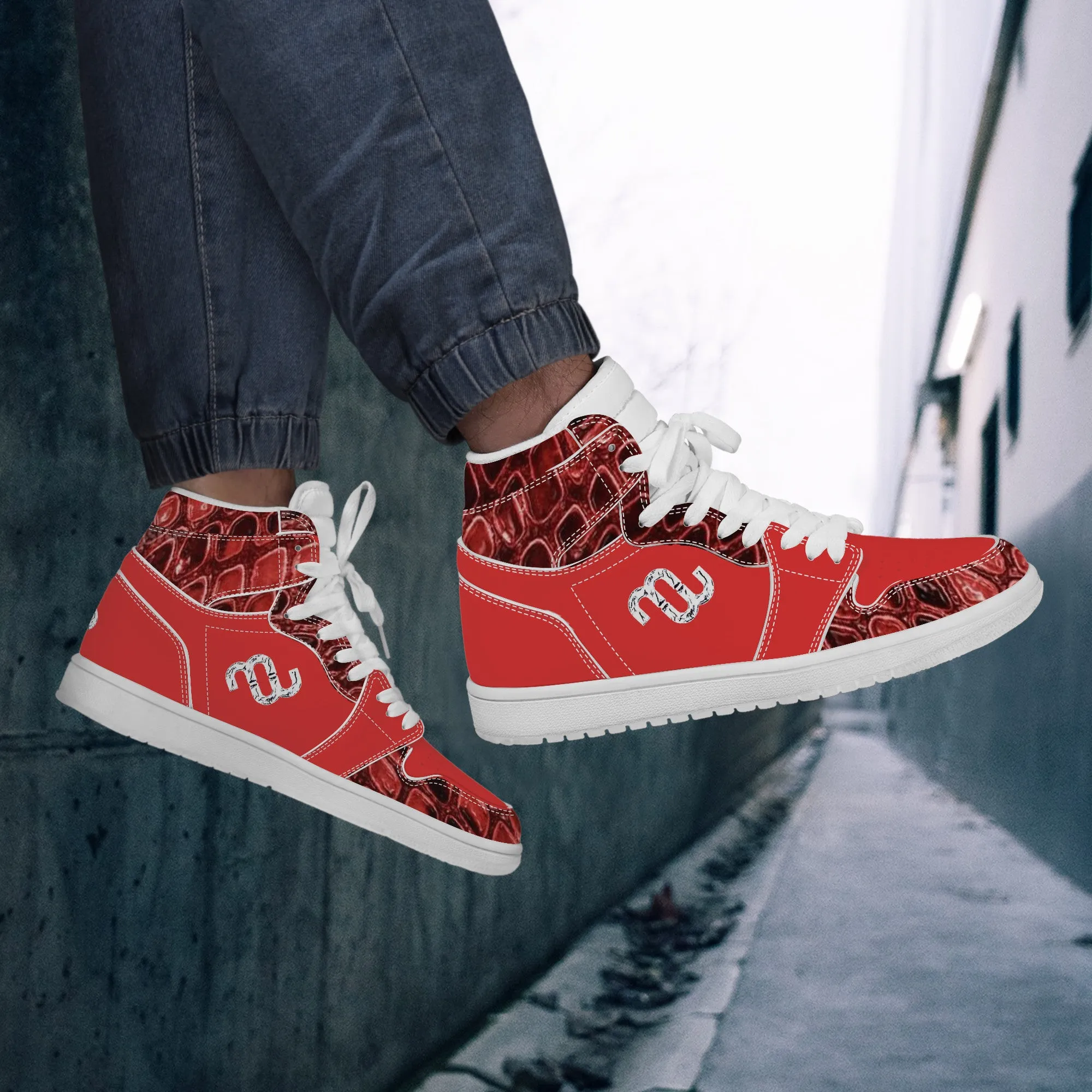 Bushae Sneaker Global shipping network Money Leather Top High D17 Best-reviewed Synthetic