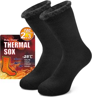 Busy Socks Winter Warm Thermal Socks for Men Women Extra Thick Insulated Heated Crew Boot Socks for Extreme Cold Weather