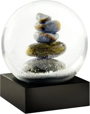 Cairn Stacked Rocks Sculpture - Cool Snow Globe By CoolSnowGlobes