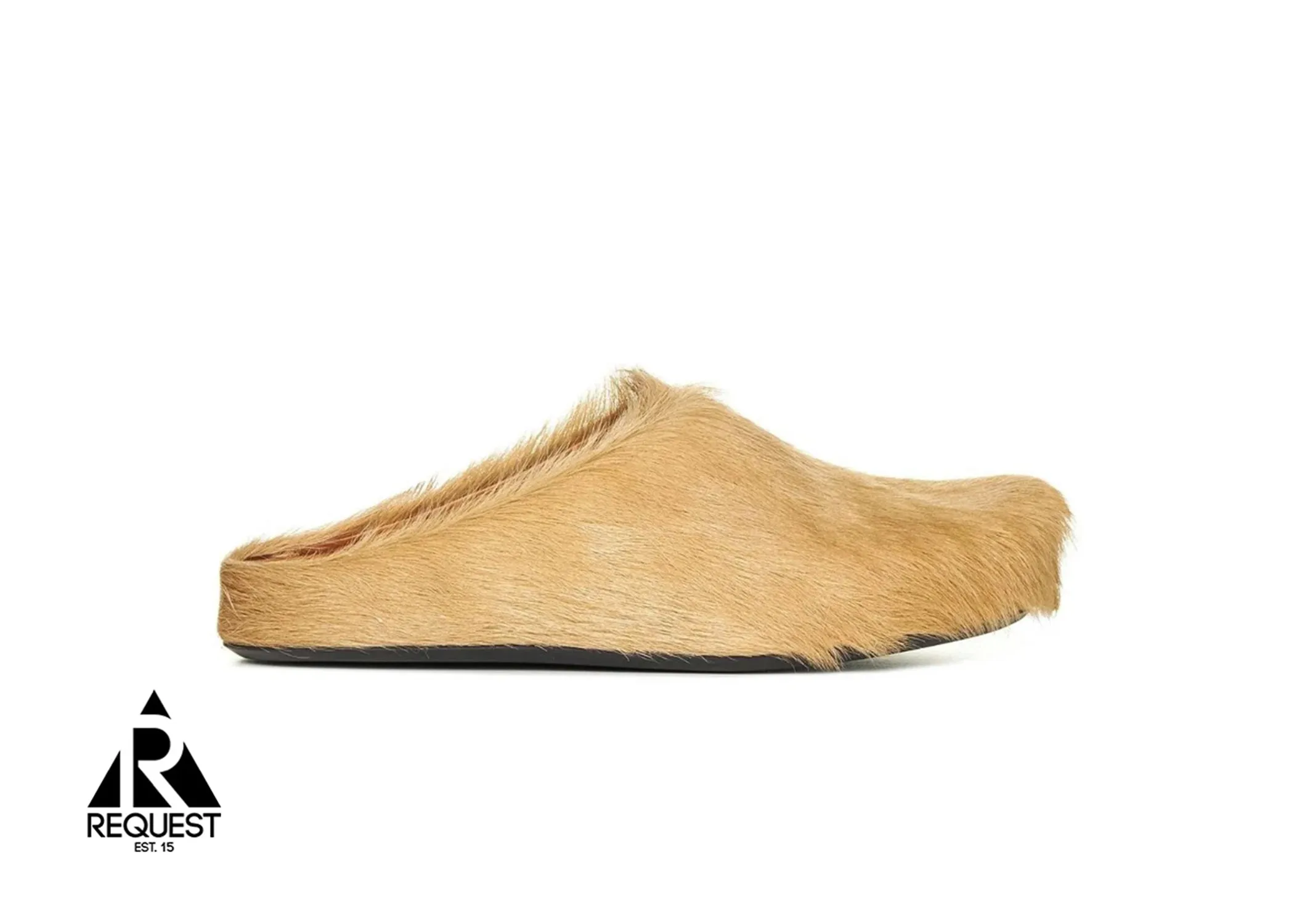 Calf Hair Sabot Slipper "Tan"