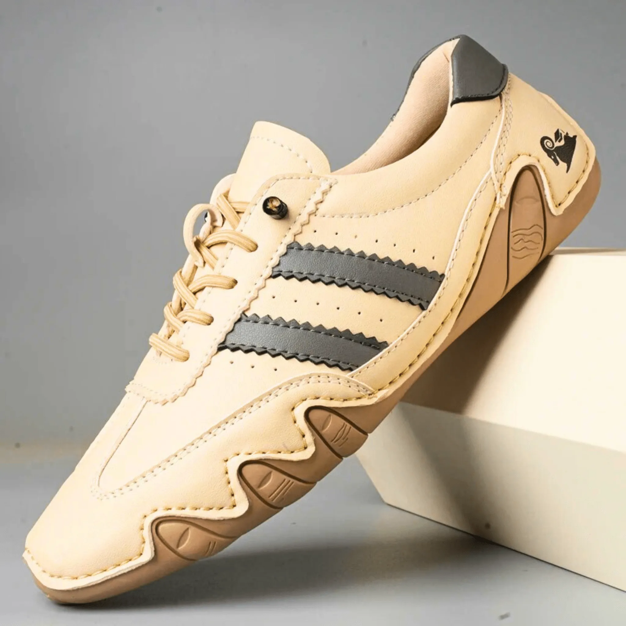 Casual Flat Leather Sneakers