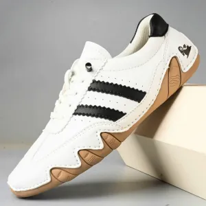 Casual Flat Leather Sneakers