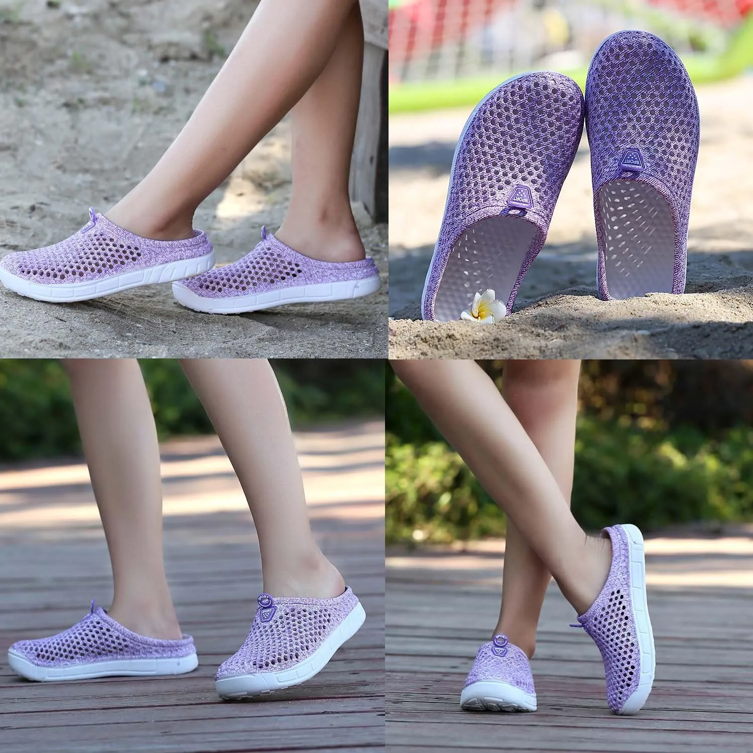 CERYTHRINA Women's Garden Clogs Shoes Breathable Quick Drying Sandals Slippers Beach Footwear