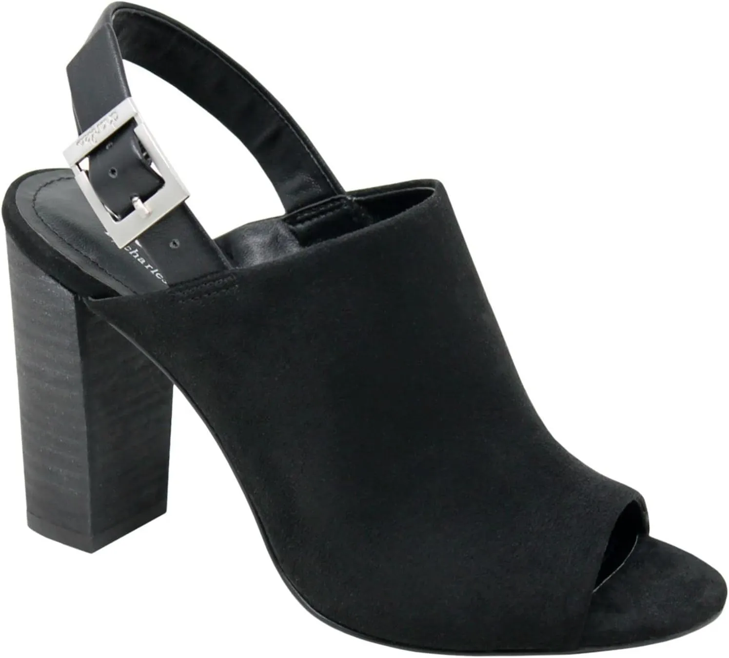 CHARLES BY CHARLES DAVID Womens Black Ankle Strap Cushioned Finnley Round Toe Block Heel Buckle Dress Shootie 11 M