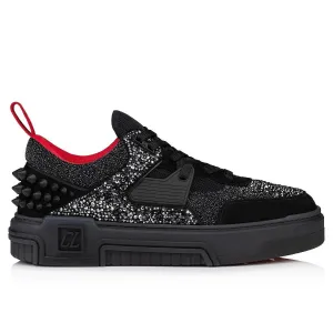 CHRISTIAN LOUBOUTIN || Astroloubi Strass Men Black Sneakers