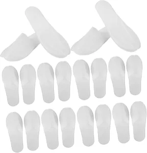 Ciieeo Spa Disposable Slippers for Guests Comfortable House Slippers Disposable Footwear for Hotels Homes Enhanced Slip Resistance with Water Ripple Bottom
