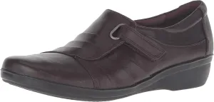 Clarks "Everlay Luna Casual Shoes Aubergine 6.5 M