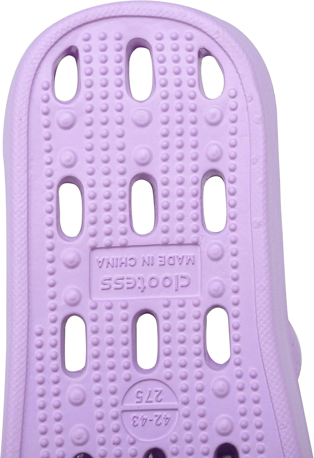 clootess Shower Shoes Slide for Men and Women Holes Bath Slipper Bathroom Sandal Pool Gym College Dorm Non-Slip