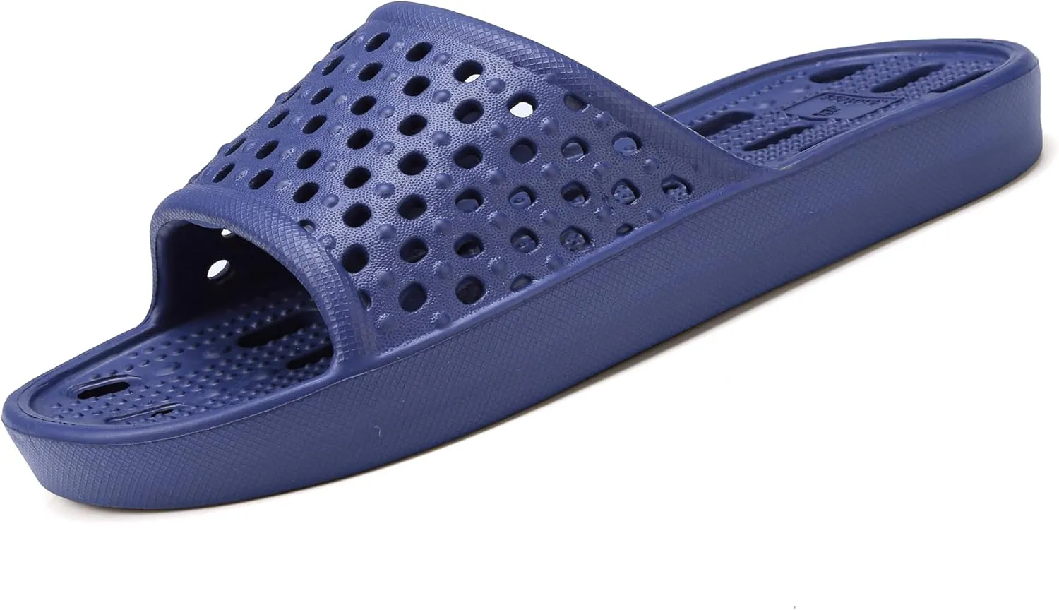 clootess Shower Shoes Slide for Men and Women Holes Bath Slipper Bathroom Sandal Pool Gym College Dorm Non-Slip