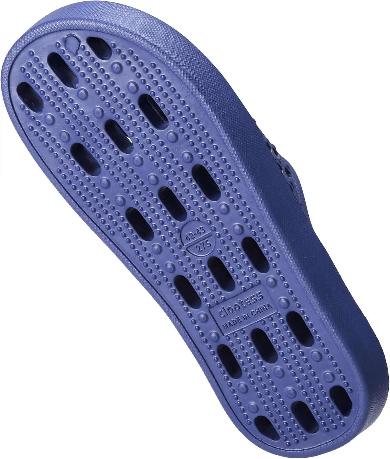 clootess Shower Shoes Slide for Men and Women Holes Bath Slipper Bathroom Sandal Pool Gym College Dorm Non-Slip