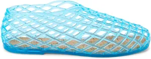 Coconuts by Matisse Womens Marlow Jelly Slip On Flats Casual - Blue