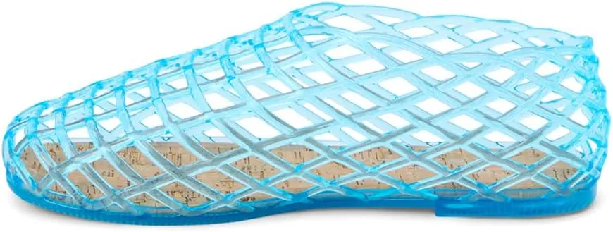 Coconuts by Matisse Womens Marlow Jelly Slip On Flats Casual - Blue