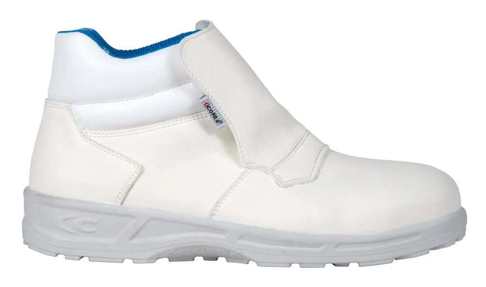 Cofra Lamar White Safety Hygiene Boots Slip On Steel Toe Cap S2 SRC Machine Washable