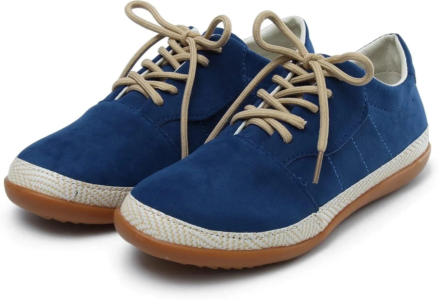 Color Comfortable Breathable Toe Solid Round Casual Up Women Flat Shoes Lace Single Womens Casual Shoes Size 8 1/2